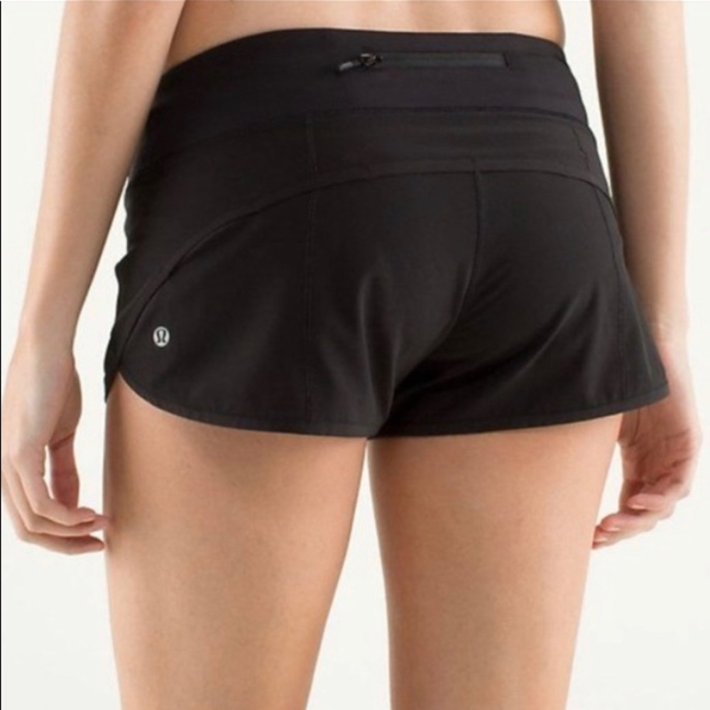 Lululemon Speed Black Running Shorts